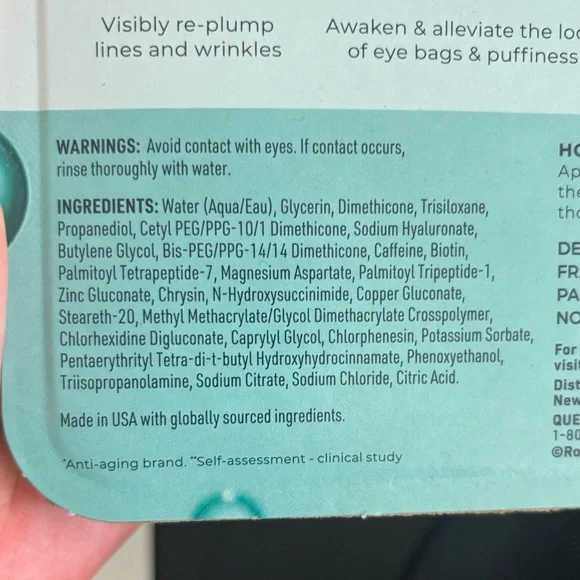 NEW ROC Hydration+ Replumping Eye Cream,
0.6 fl oz, 3-pack - Fully Sealed - Picture 8 of 8